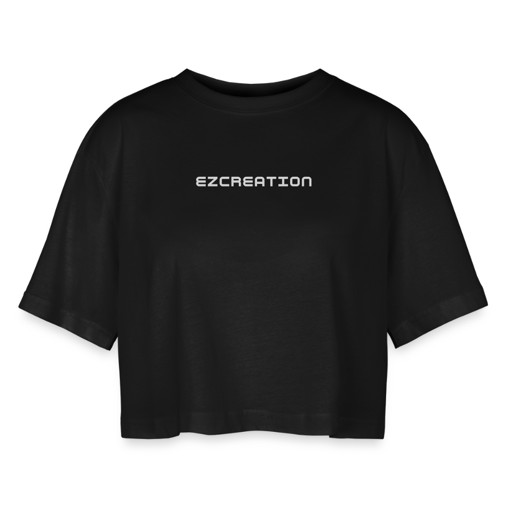 T-shirt court oversize Femme EZCREATION - noir