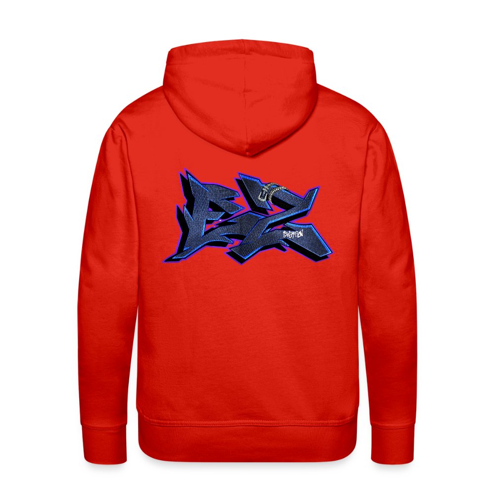 Sweat-shirt à capuche EZCREATION - rouge