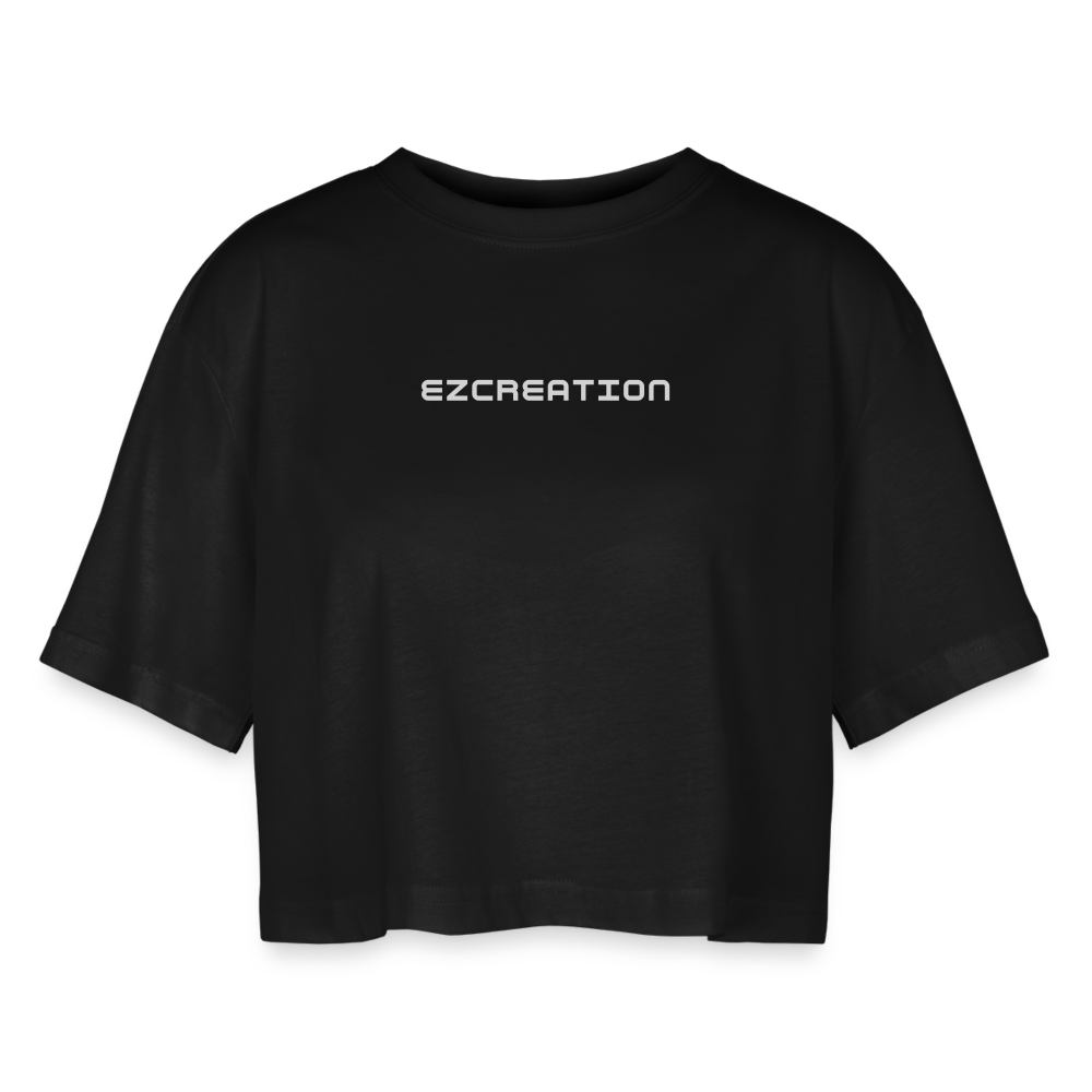 T-shirt court oversize Femme EZCREATION - noir